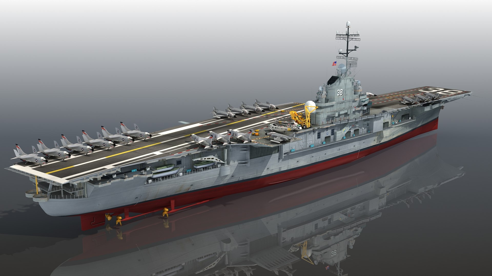 Uss shangri-la cvs 38 3D model - TurboSquid 1537774