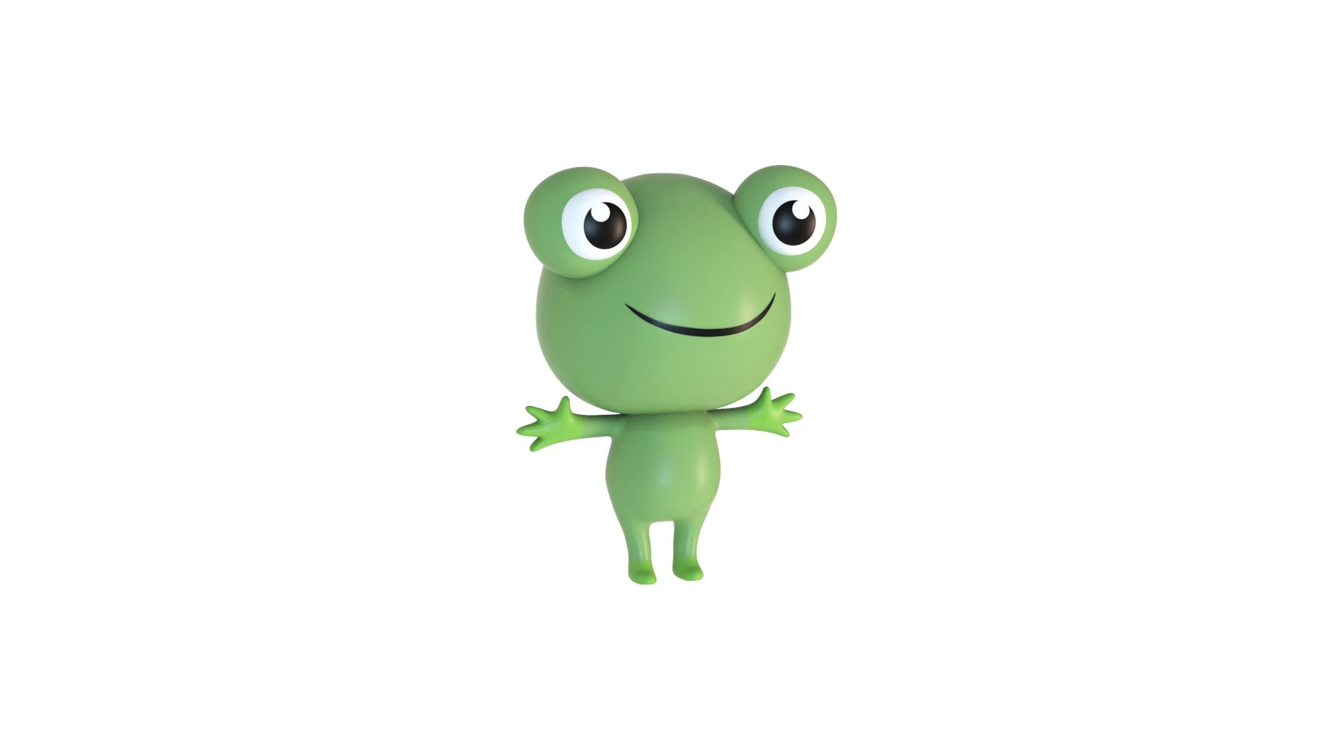 3D Low Poly Cartoon Frog Rigged - TurboSquid 2381276