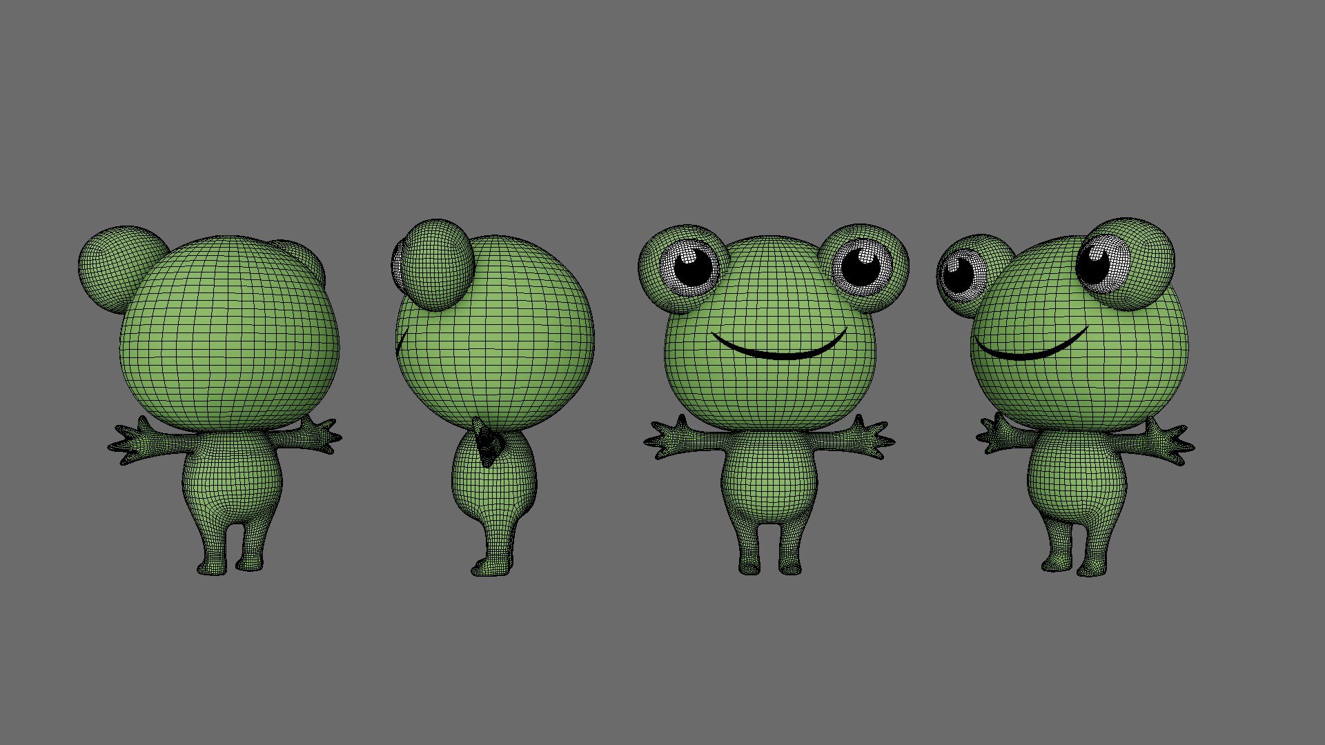 3D Low Poly Cartoon Frog Rigged - TurboSquid 2381276