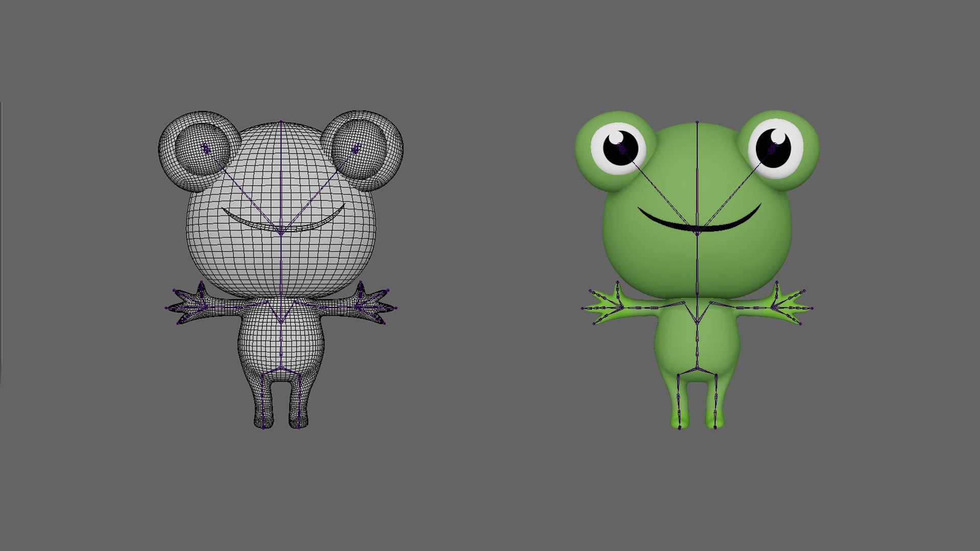 3D Low Poly Cartoon Frog Rigged - TurboSquid 2381276