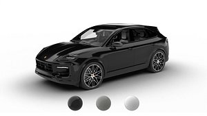 Porsche Cayenne S E-Hybrid Black Edition 2025 3d model 3D