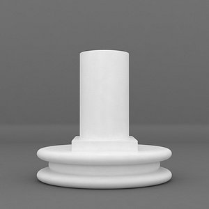 oval base printable pedestal 3d max