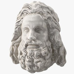 Zeus Head Sculpture