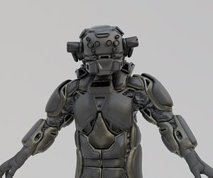 3D Scifi Soldier - Operator 009