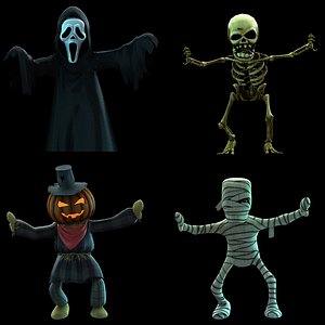 Halloween cartoon ghost