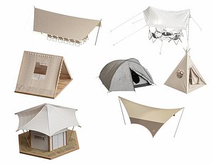 Outdoor Camping Tent 3D model