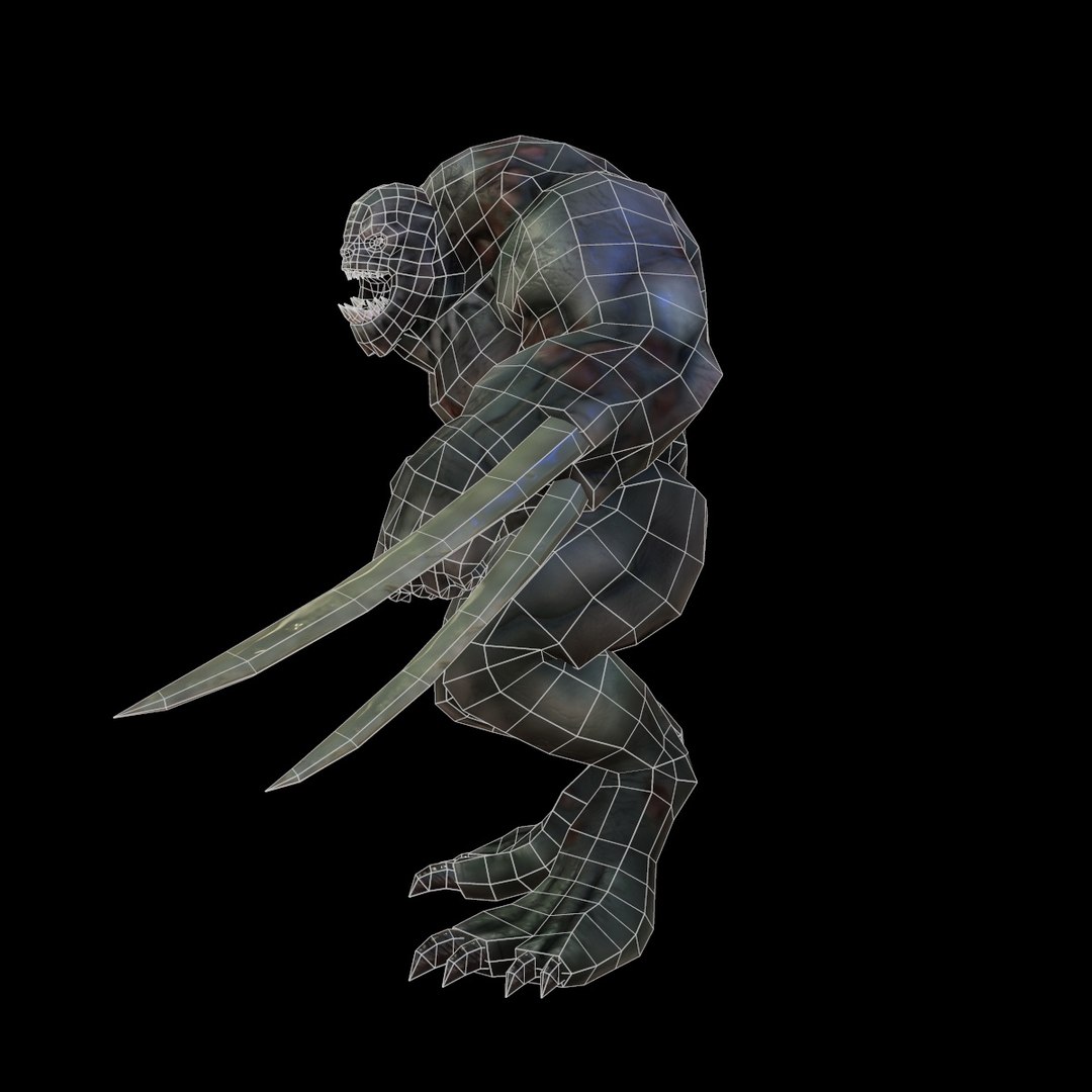 3d Character Reptil Model