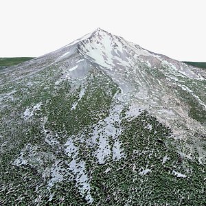 3D Mount McLoughlin Jackson County State of Oregon United States model