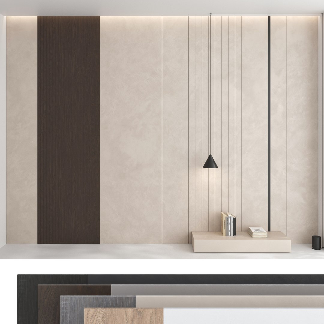 Decorative Wall Panel Set 91 Model - TurboSquid 1957971