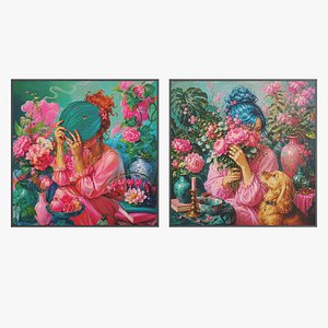 Wall Art Floral Silence model