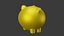 Gold Piggy Bank