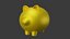 Gold Piggy Bank