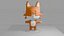 Cartoon Fox 3D model