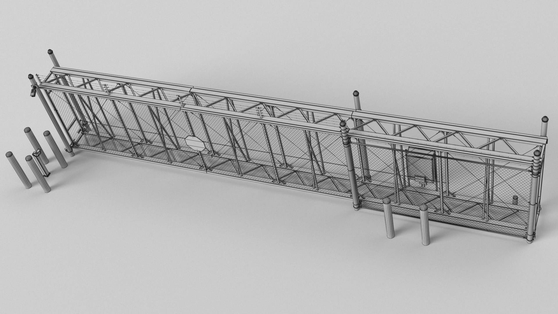 Gate System Model - TurboSquid 1774504