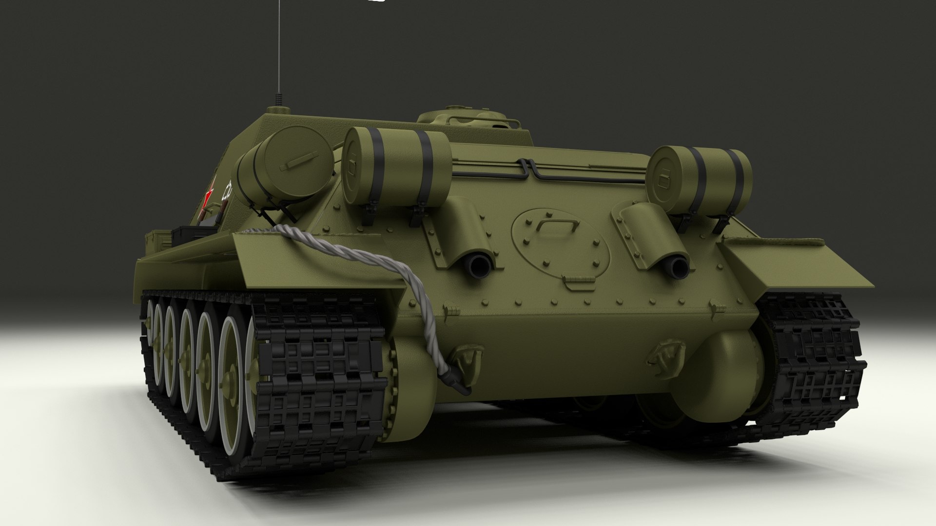 Soviet Tank Destroyer T 3d Model