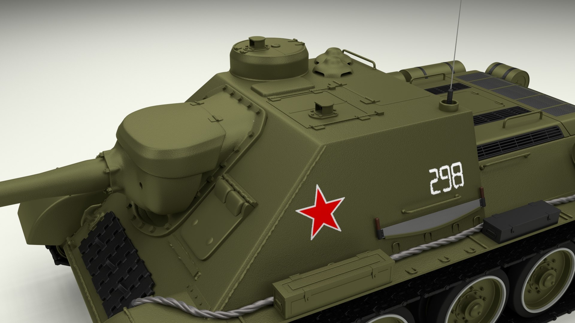 Soviet Tank Destroyer T 3d Model