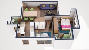 3D Floor Plan Model 31
