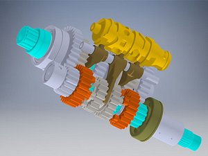 transmission motor 3D model