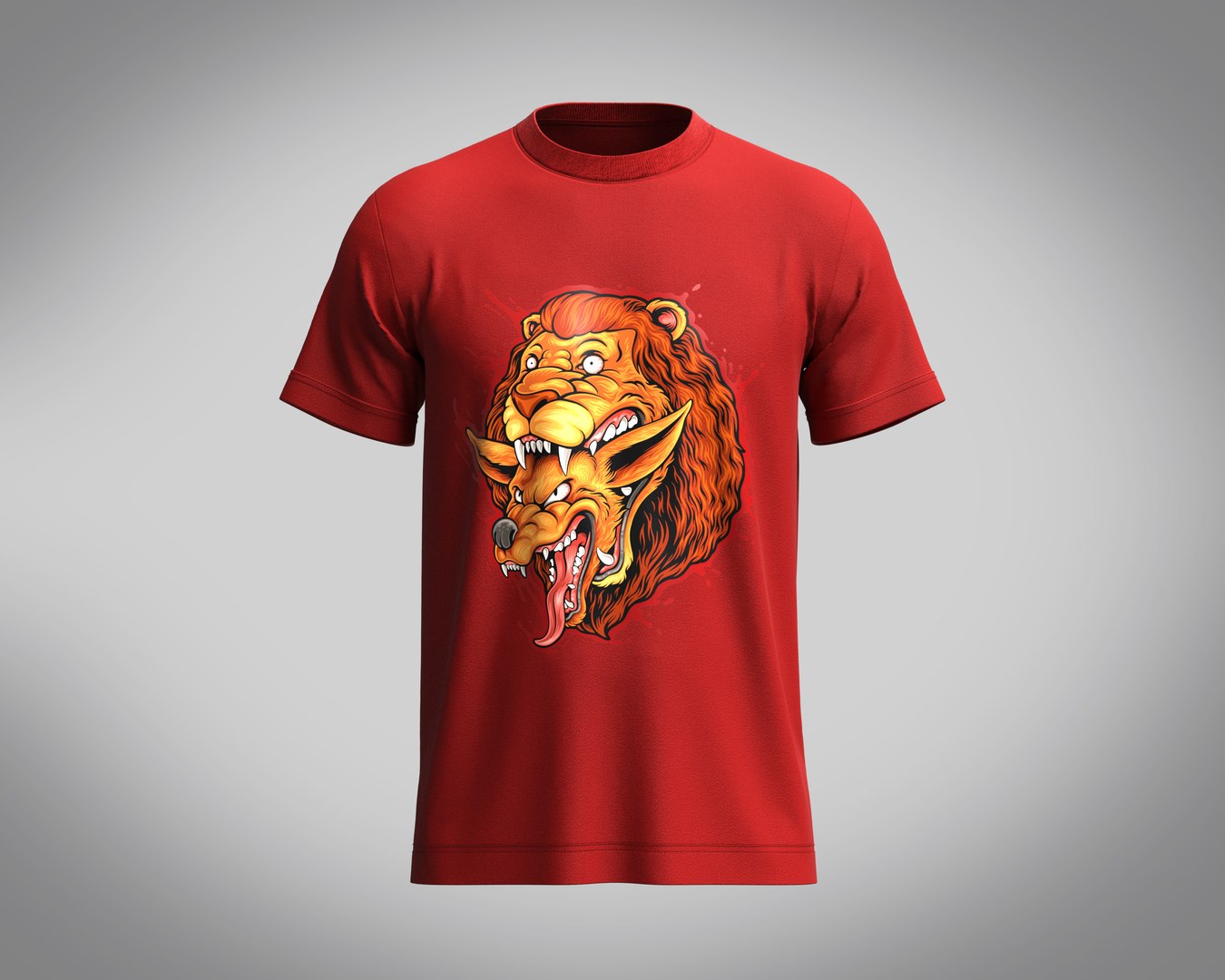 3D model Tshirt-Lion Face - TurboSquid 2012509