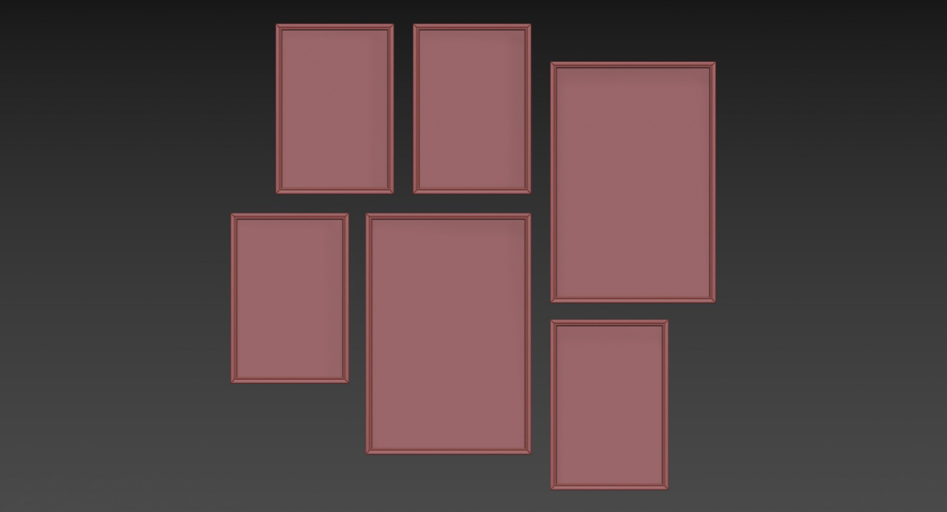 Frame Picture Set 3D Model - TurboSquid 1671884