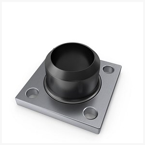 Square Flange Steel  New PBR 3D model