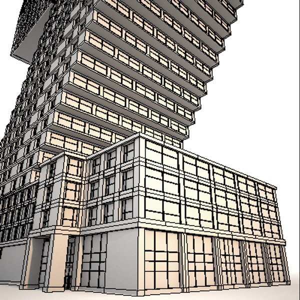 3d Buildings Shape Numbers Construction Model