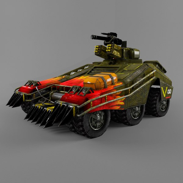 3d armor car games model