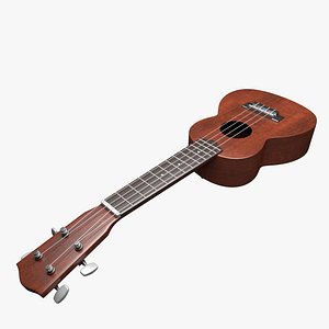 3d ukulele model