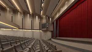 3D Theater 01 model