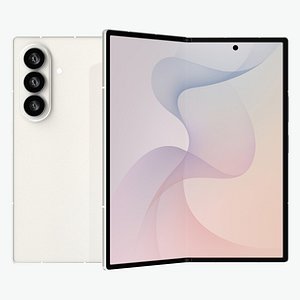 3D model Samsung Galaxy Z Fold 8 Ultra Cream