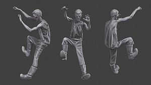 3D Casual Zombie CZ3 0007 model