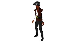 3D Pirate Male model