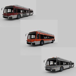 3D New Flyer XN40 Collection model