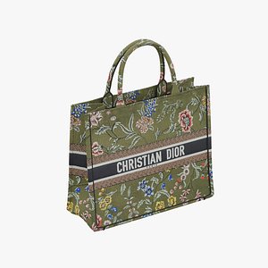 3D Large Dior Book Tote 2 model