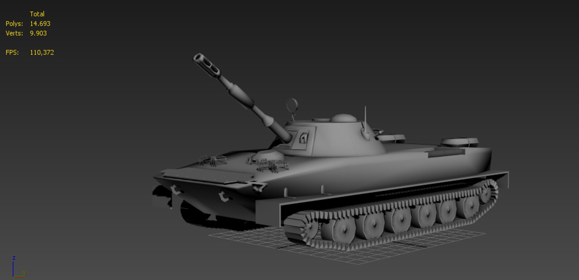 Max Pt 76 Military Tank