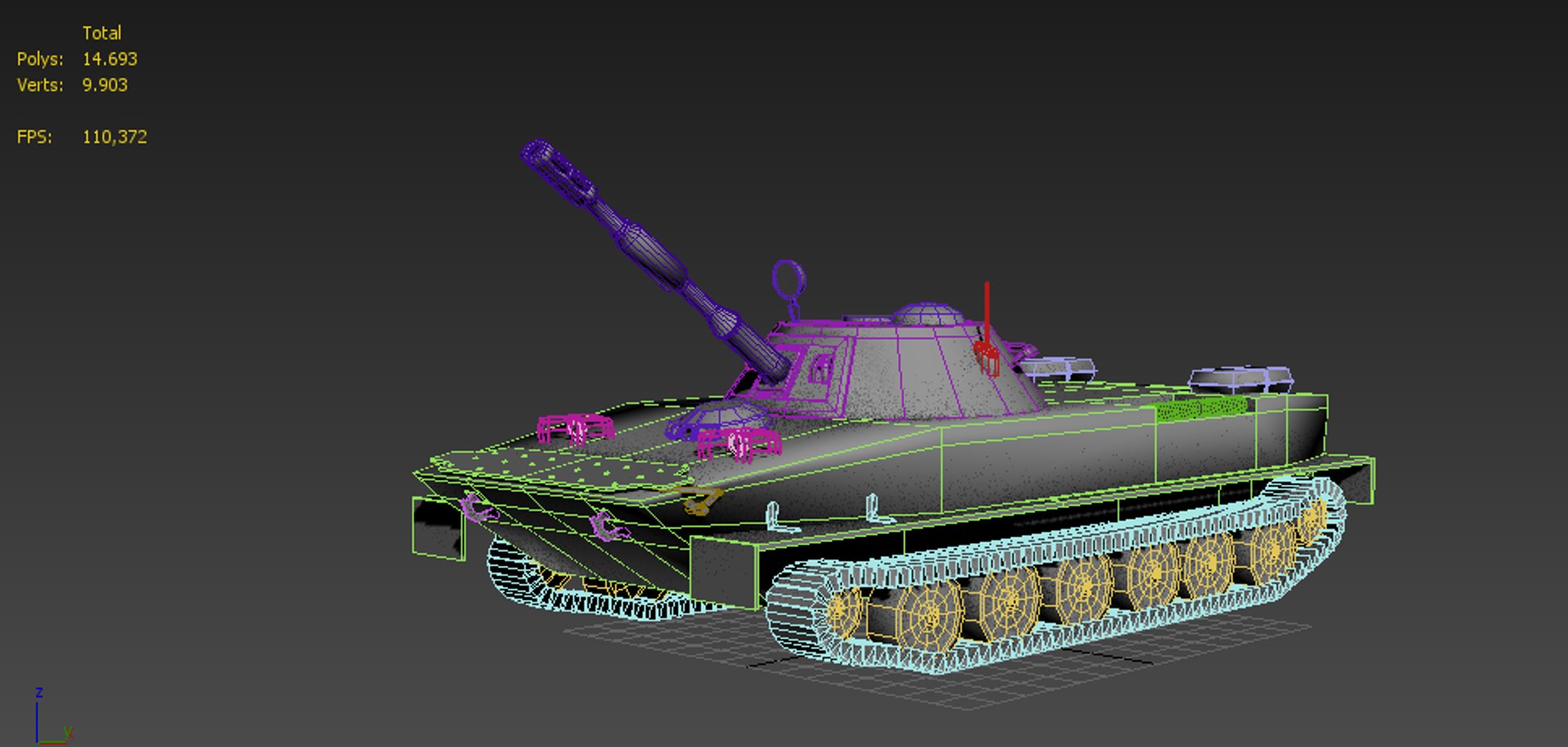 Max Pt 76 Military Tank