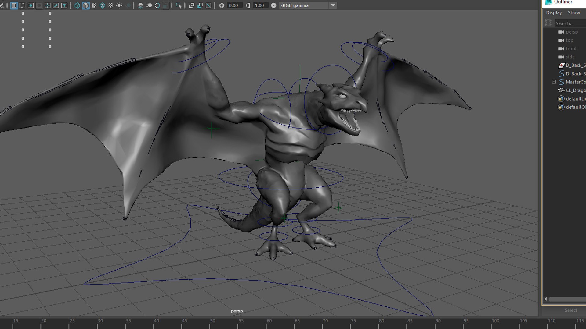 3d Rigged Dragon Animation Model