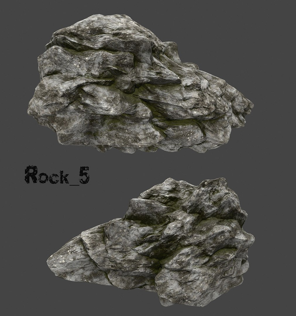 Rock Old Forest 3D Model - TurboSquid 1213401