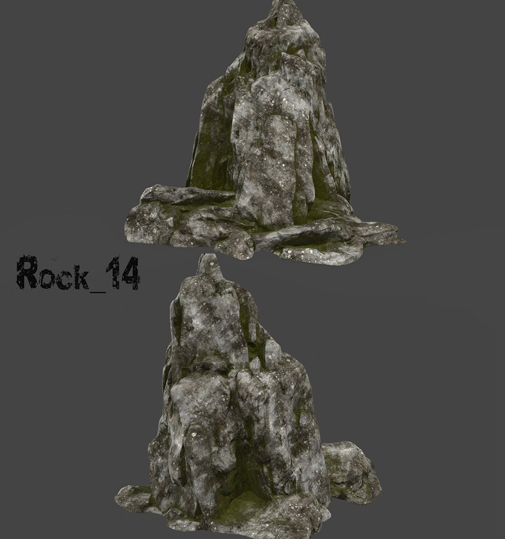 Rock Old Forest 3D Model - TurboSquid 1213401