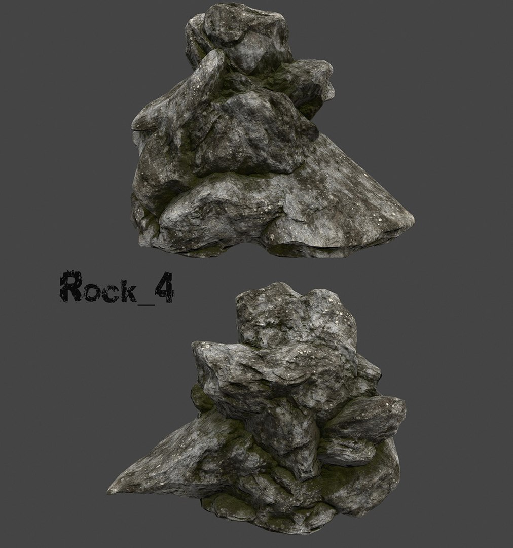 Rock Old Forest 3D Model - TurboSquid 1213401