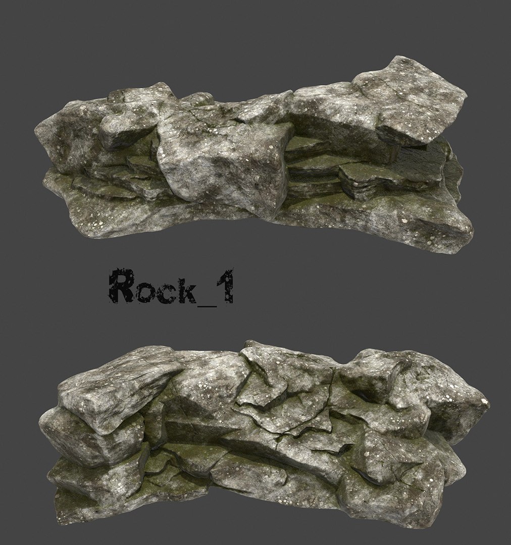 Rock Old Forest 3D Model - TurboSquid 1213401
