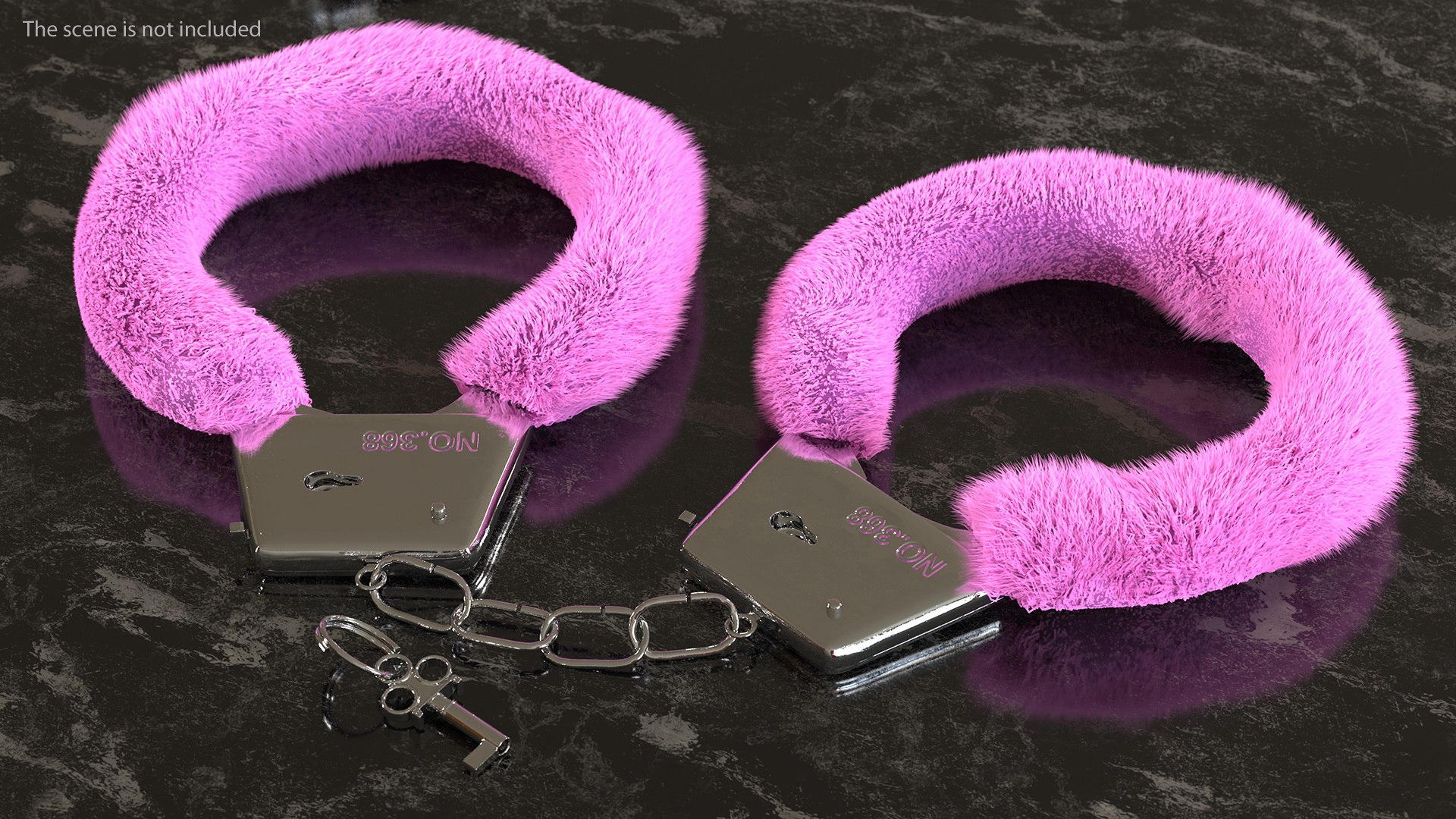 3D model pink handcuffs hand cuffs - TurboSquid 1699094