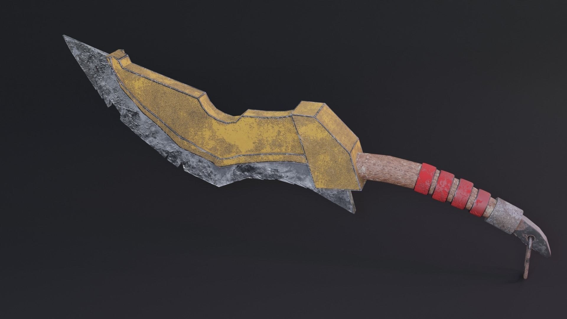 Sword Game Ready Low Poly PBR 3D Model 3D - TurboSquid 2183713