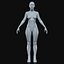 Realistic Female Body Base Mesh