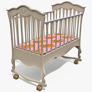 baby bed 3d model