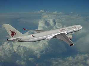 airbus industrie a350-900 qatar 3ds