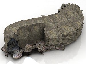 cave rock tunnel 3D model
