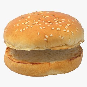 3D model Realistic Burger Bun
