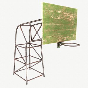 basketball hoop basket 3D model