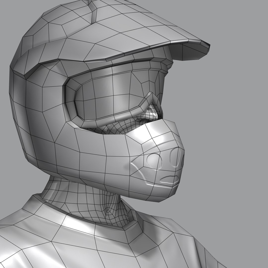 Motocross Rider 3d Model
